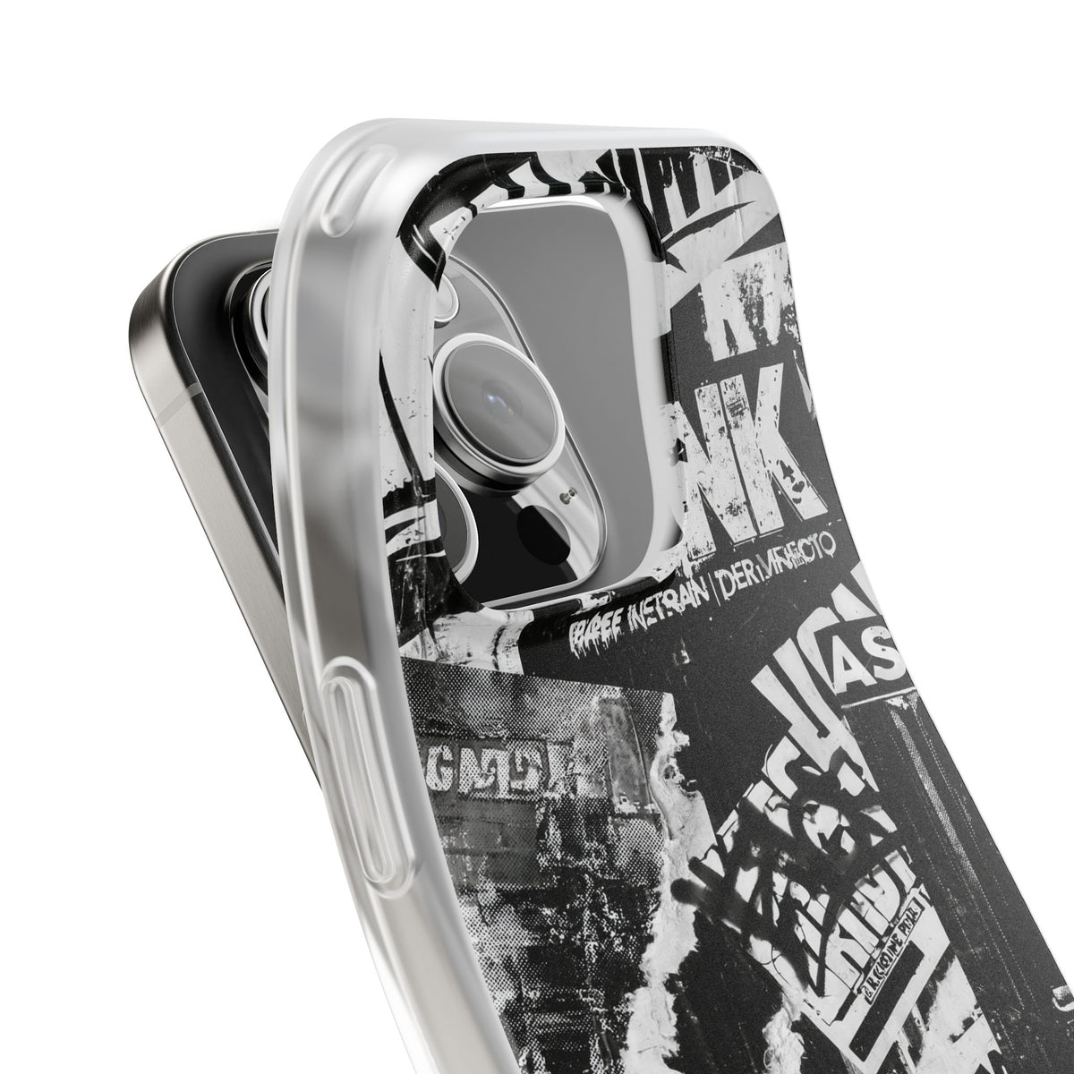 Underground Punk Collage · Lite Phone Case for iPhone ·  Black