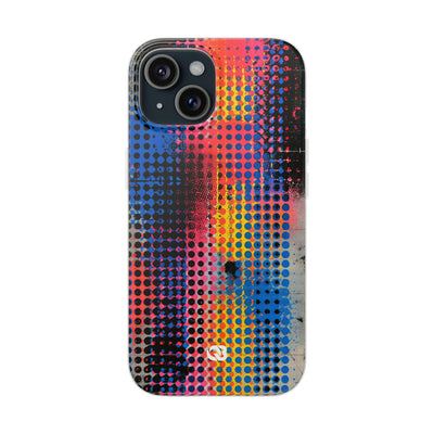 Chromatic Halftone Grid · Lite Phone Case for iPhone ·  Blue