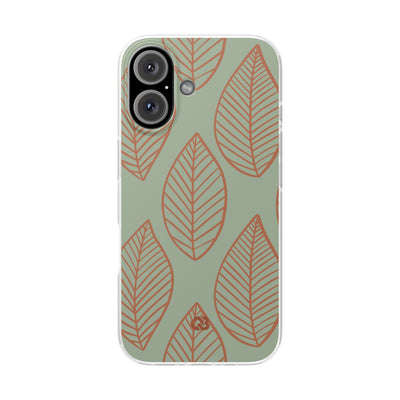 Sage Earth Leaves · Soft Phone Case for iPhone