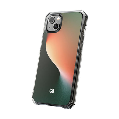 Luminous Arc · Clear Impact Magnetic Phone Case for iPhone · Green