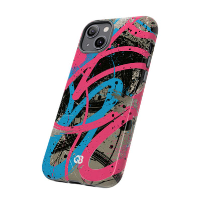 Cyber Splatter Flow · Tough Phone Case for iPhone · Pink
