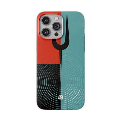 Teal Lite Phone Case for iPhone - Sonic Static Split