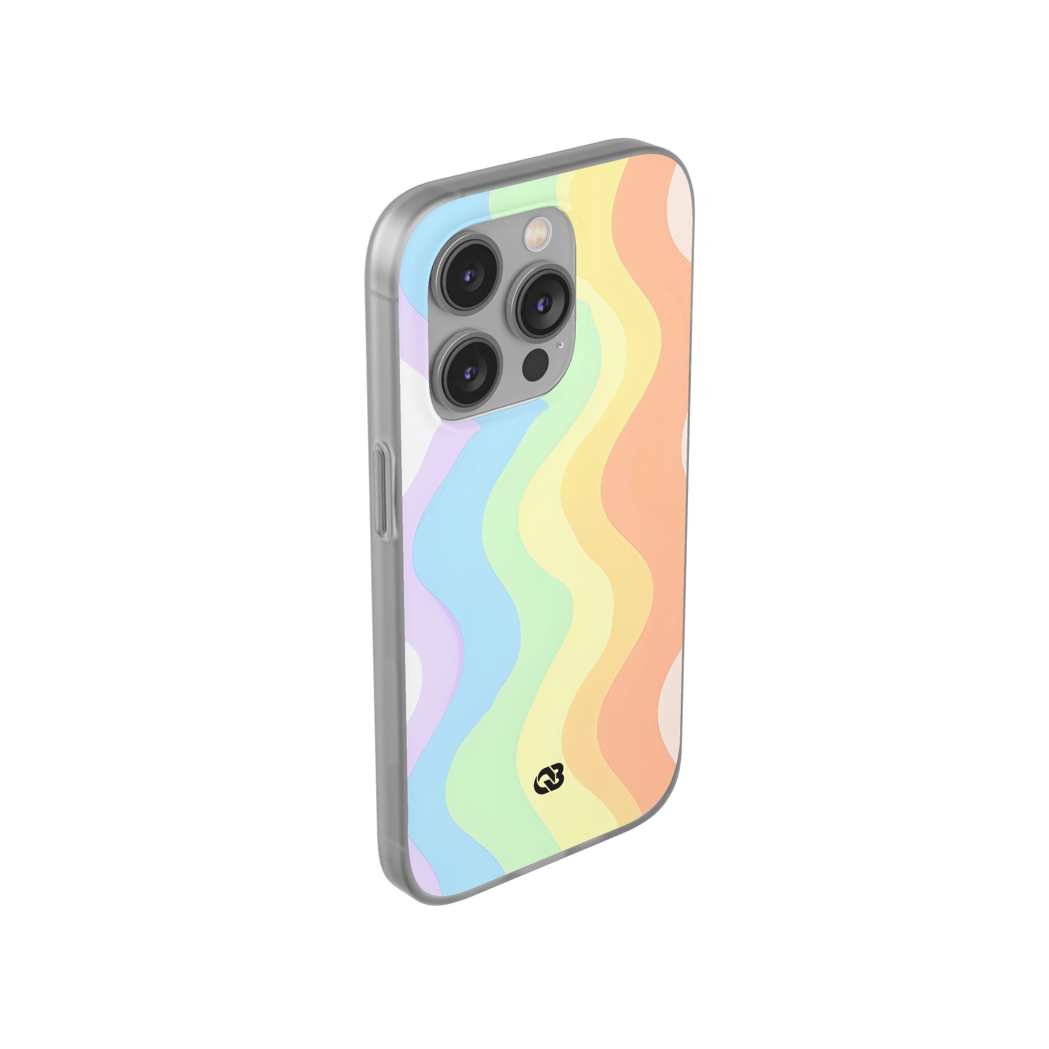 Pastel Ripple Flow · Soft Phone Case for iPhone
