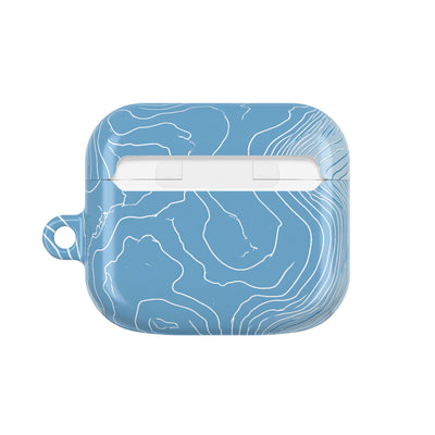 Glacial Basin Topo · Hard Case for AirPods & AirPods Pro · Blue