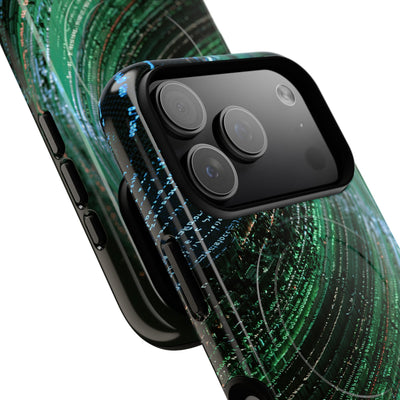 Orbital Data Stream · Tough 2.0 Magnetic Phone Case for iPhone · Green