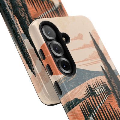 Orange Tough Phone Case for Samsung - Terracotta Ridge Trail