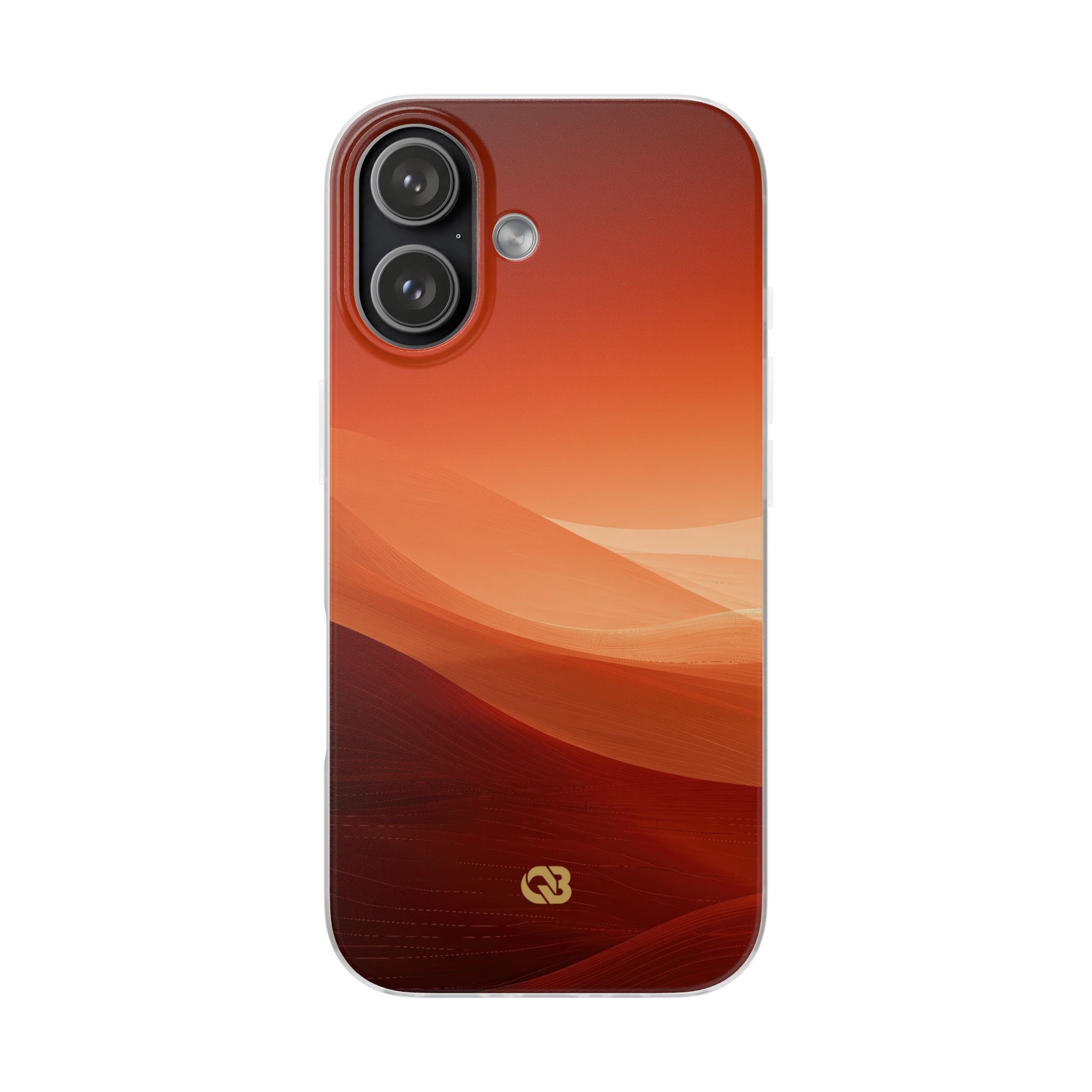 Orange Lite Phone Case for iPhone - Crimson Dune Gradient