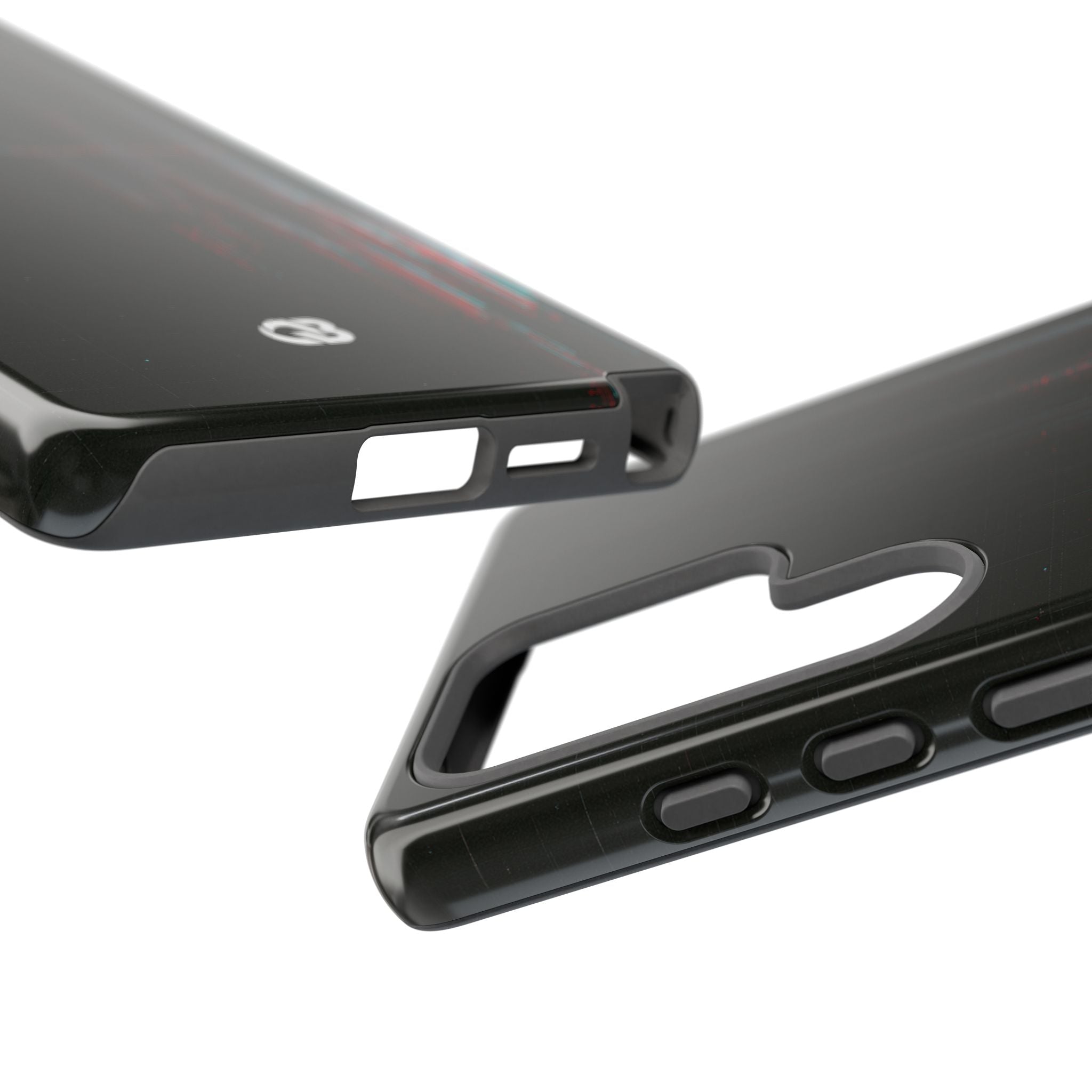 Black Tough Phone Case for Samsung - Corrupted Data Stream