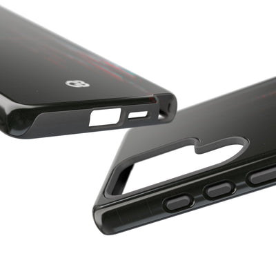 Black Tough Phone Case for Samsung - Corrupted Data Stream