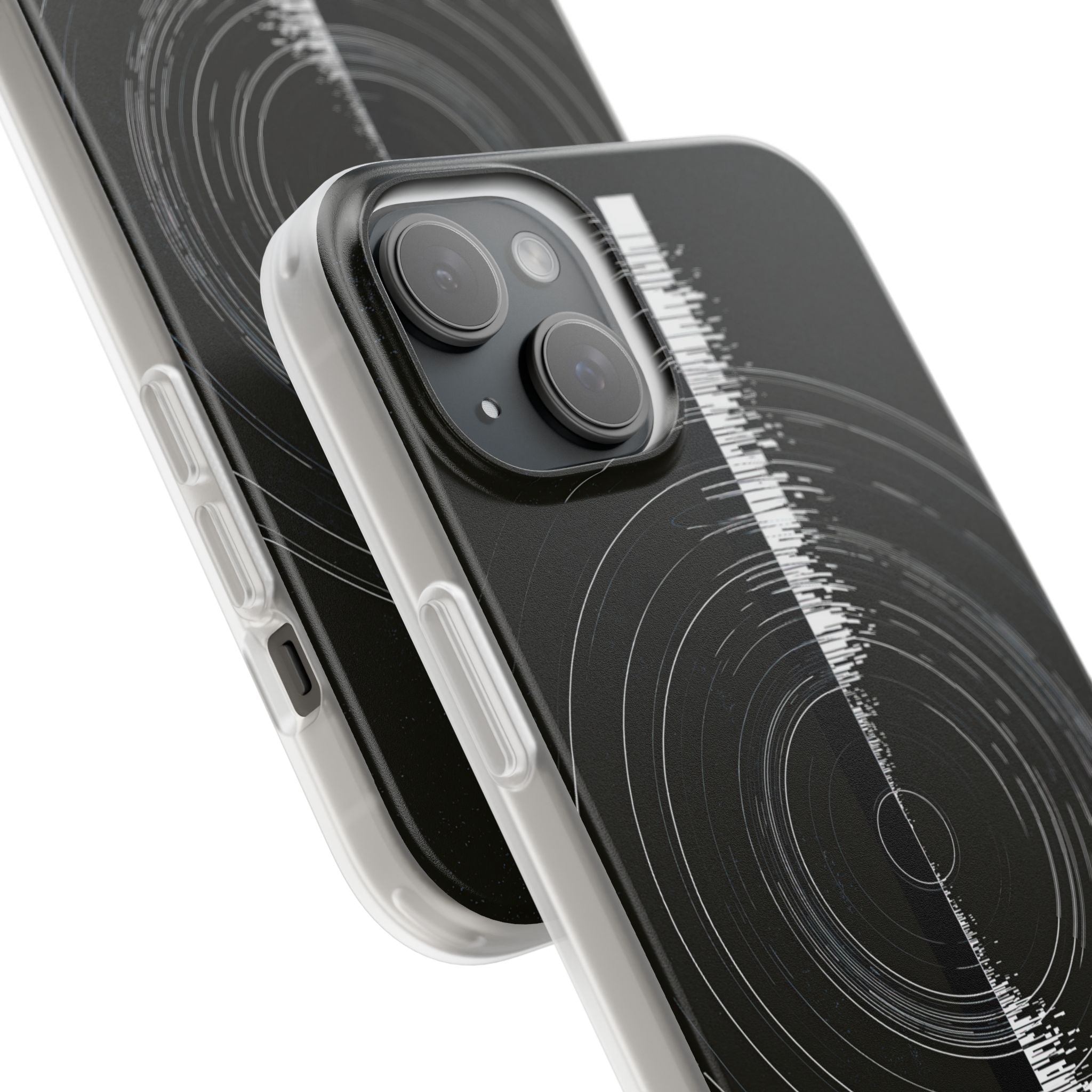Black Lite Phone Case for iPhone - Obsidian Orbital Signal