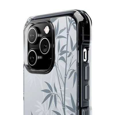 Blue Impact MagSafe Phone Case for iPhone - Slate Bamboo Shadow