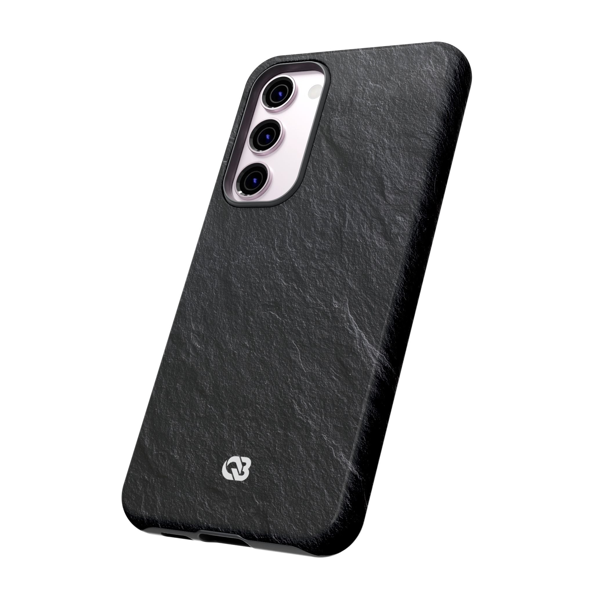 Black Tough Phone Case for Samsung - Raw Obsidian Slate