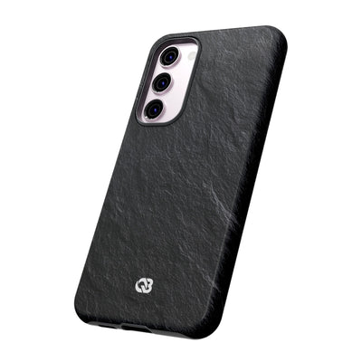 Black Tough Phone Case for Samsung - Raw Obsidian Slate