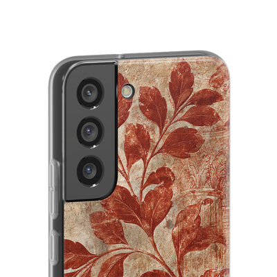 Terracotta Botanical Fresco · Lite Phone Case for Samsung · Red