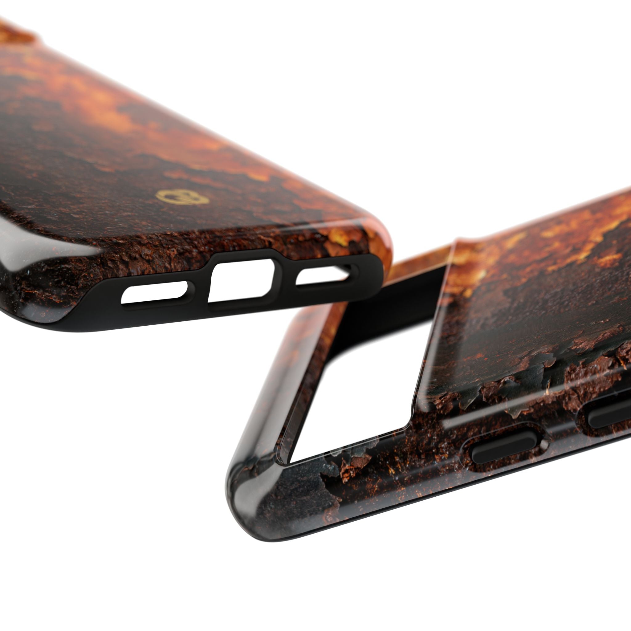 Orange Tough Phone Case for Google Pixel - Oxidized Iron Crust