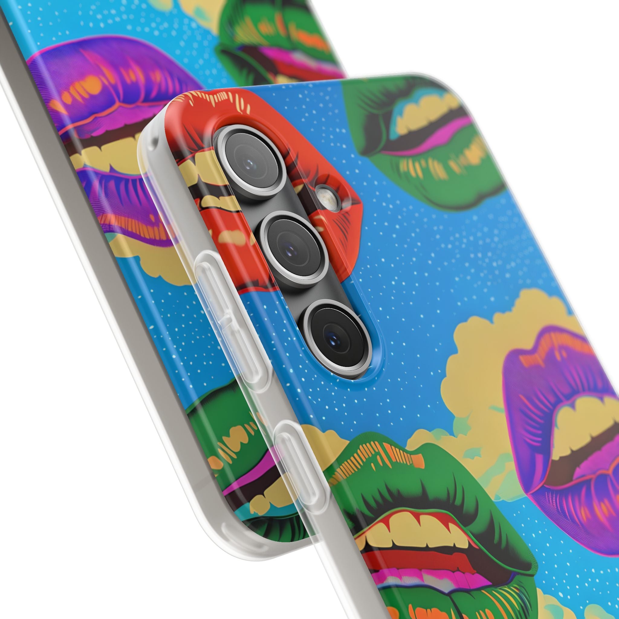 Electric Cosmic Lips · Soft Handyhülle für Samsung