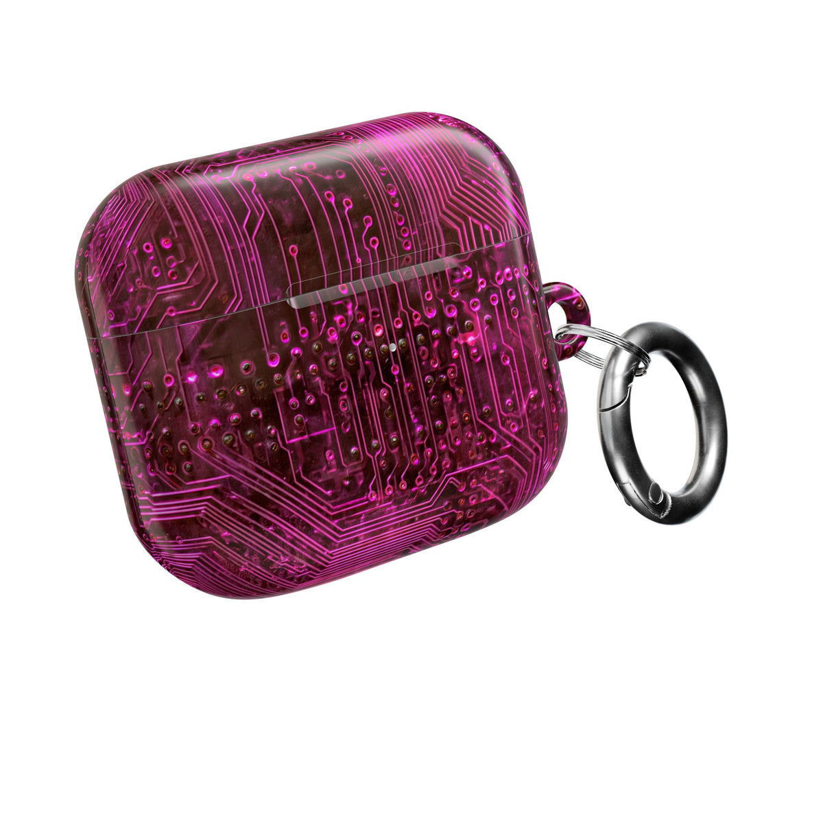Magenta Circuit Trace · Hard Case for AirPods & AirPods Pro · Pink