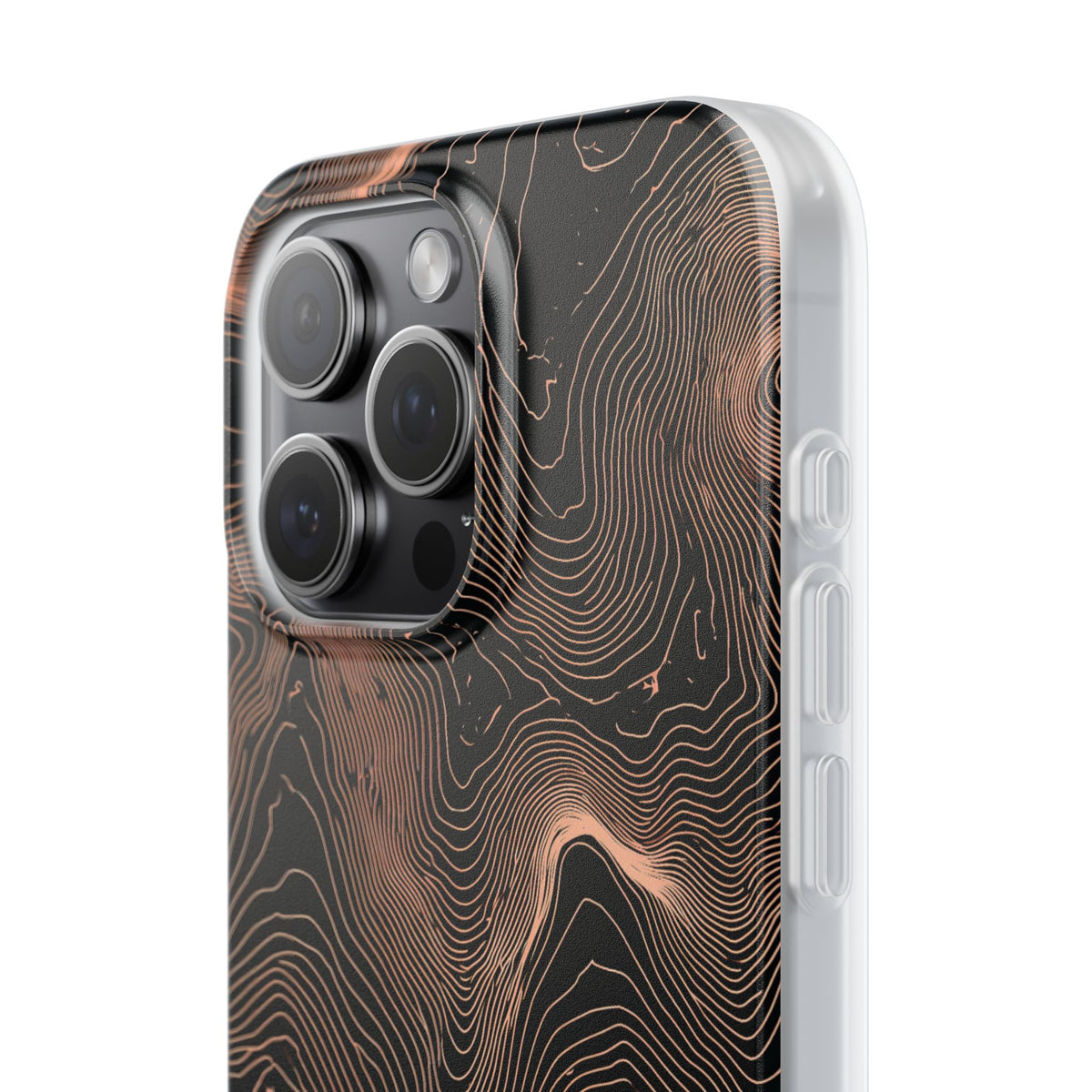 Mesa Elevation Contour · Lite Phone Case for iPhone ·  Black