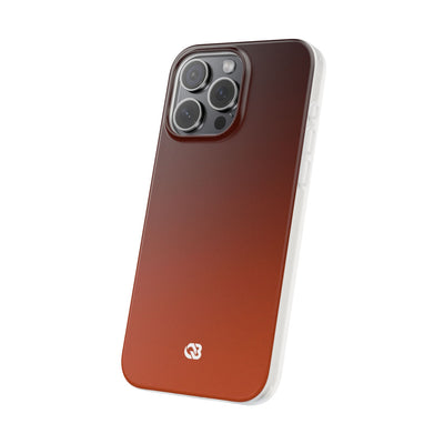 Orange Lite Phone Case for iPhone - Obsidian Ember Fade