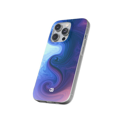 Azure Fluid Swirl · Lite Phone Case for iPhone ·  Blue