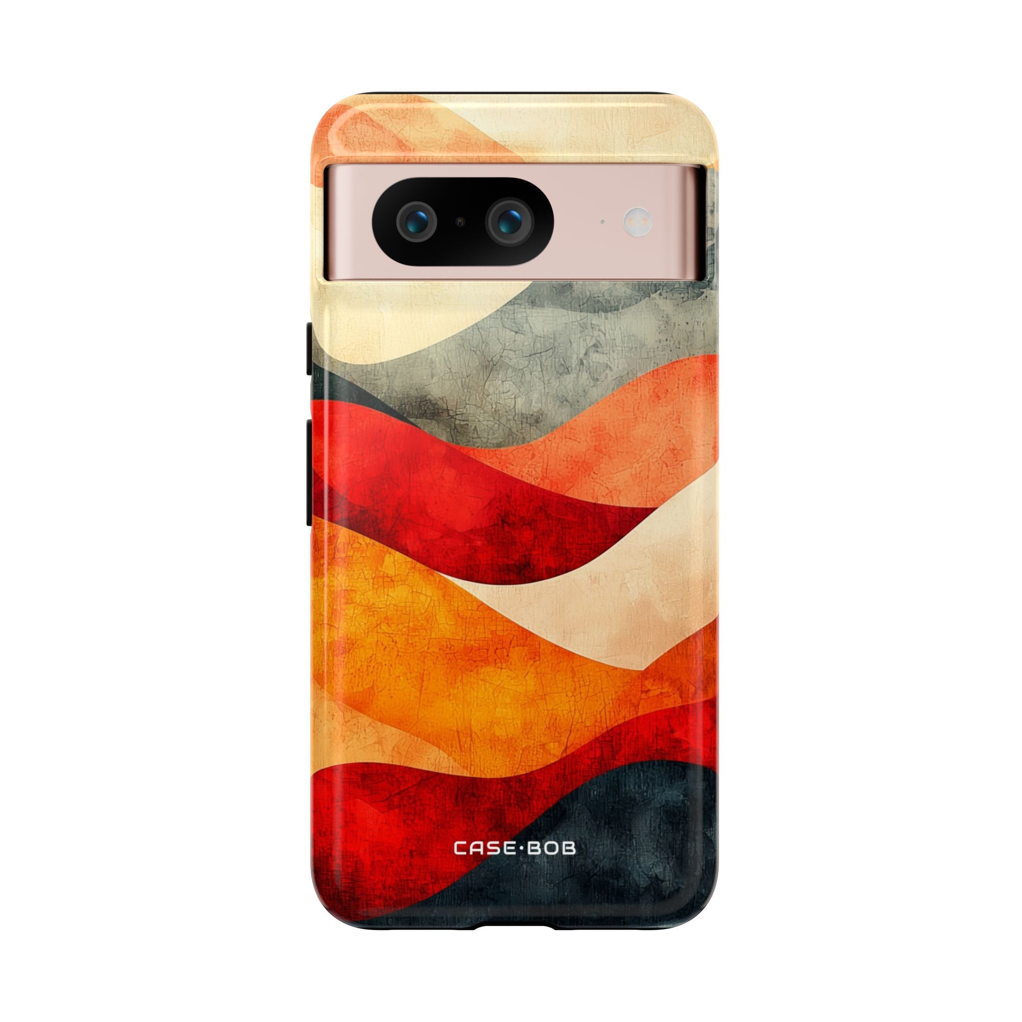 Sprucken våg solnedgång Google Pixel 8 Case - Tough