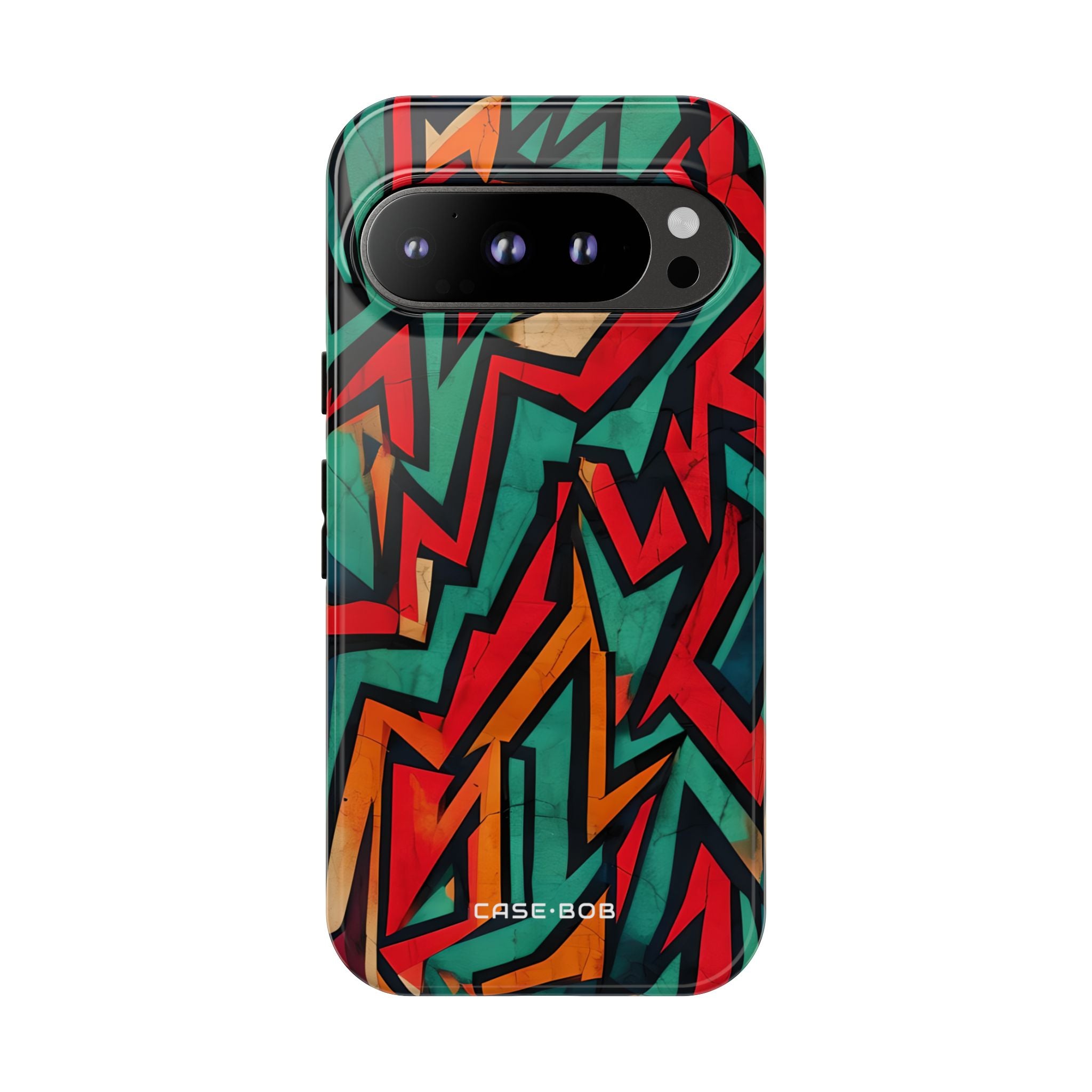 Crimson Zigzag Google Pixel 9 Pro Case - Tough