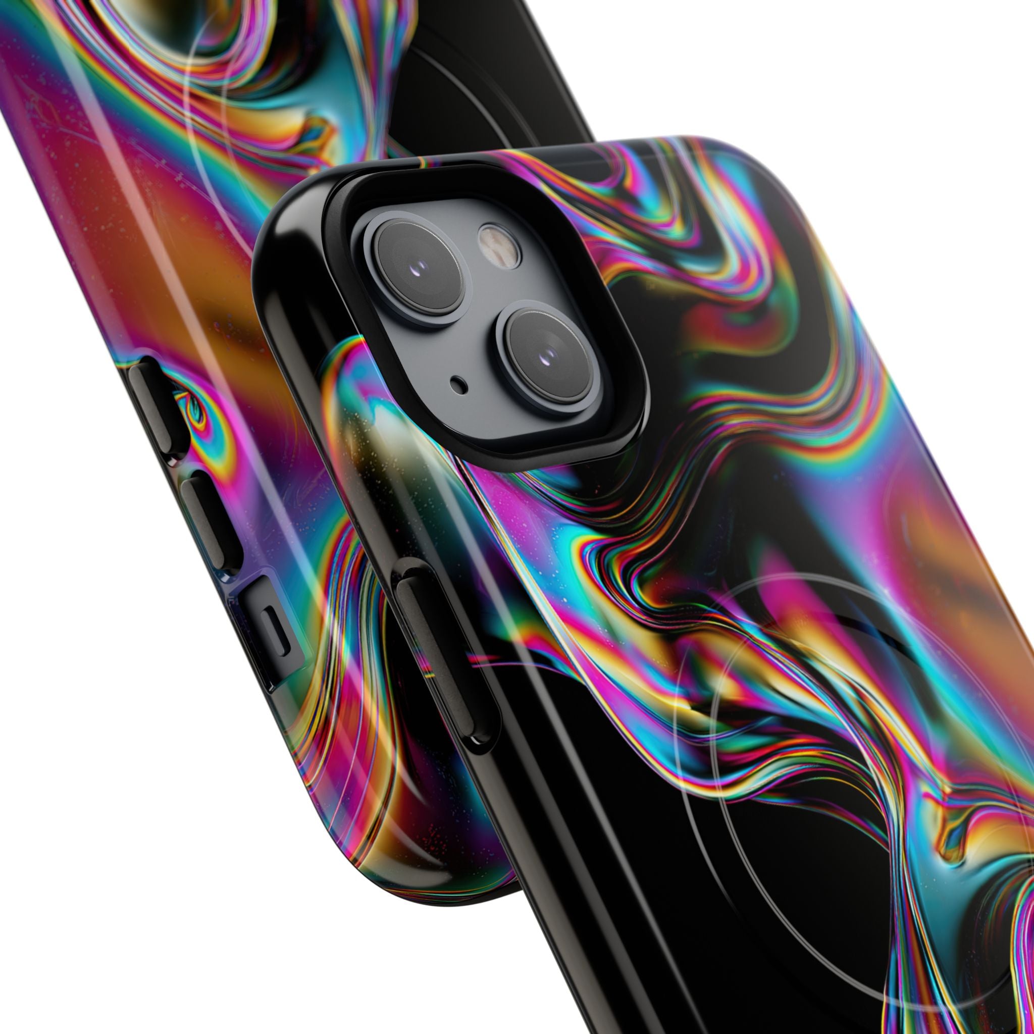 Purple Tough 2.0 Magsafe Phone Case for iPhone - Liquid Neon Chrome