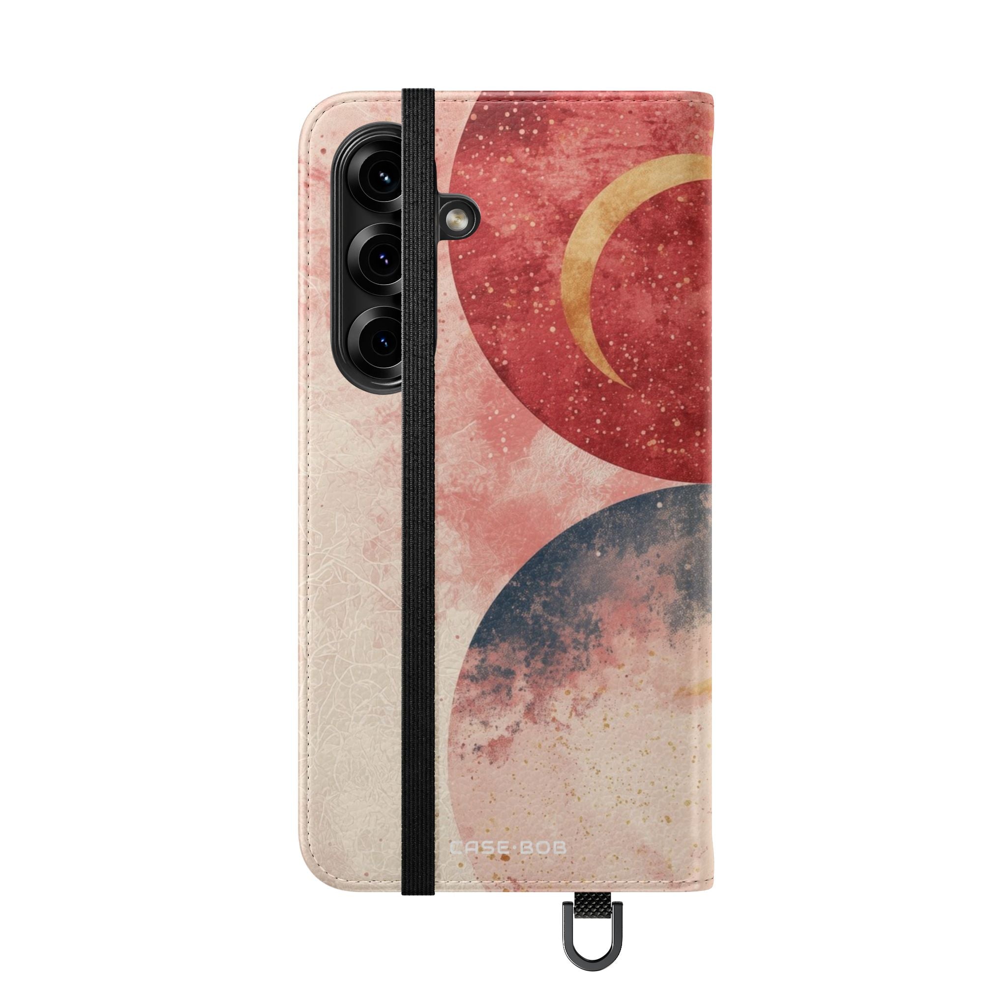 Golden Crescents Crimson - Samsung S25 Case - Wallet
