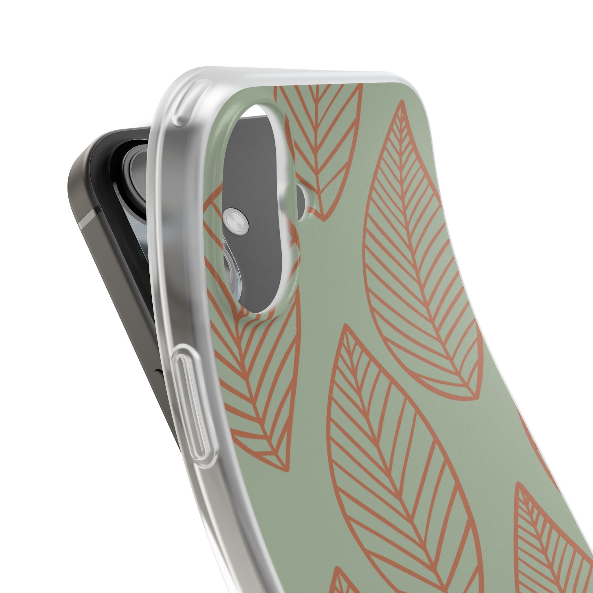 Sage Earth Leaves · Soft Phone Case for iPhone