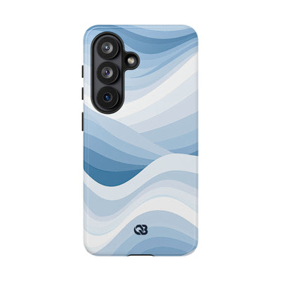 Blue Tough Phone Case for Samsung - Glacial Indigo Flow