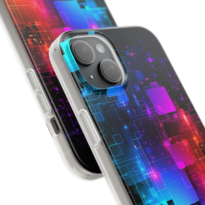 Spectral Circuit Grid · Lite Phone Case for iPhone ·  Black