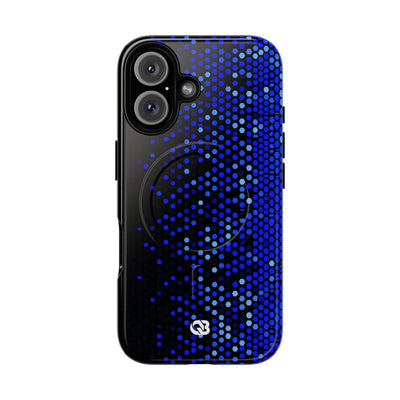 Cobalt Hex Dispersion · Tough 2.0 Magnetic Phone Case for iPhone · Blue