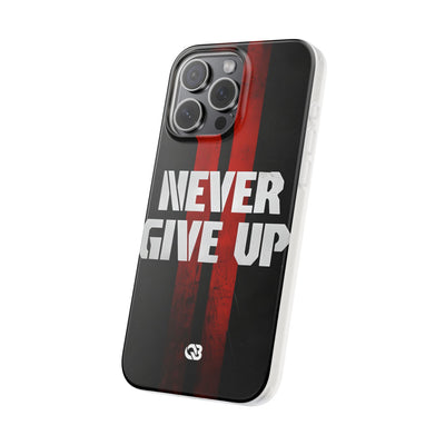 Crimson Grit Resolve · Soft Phone Case for iPhone