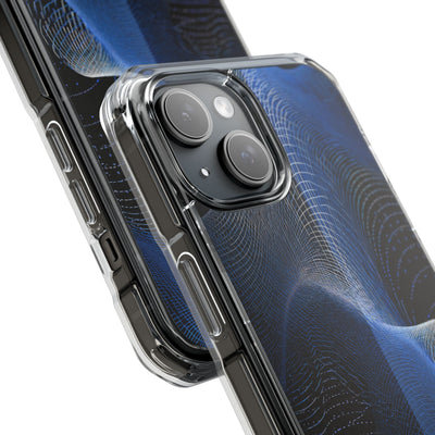 Blue Impact MagSafe Phone Case for iPhone - Electric Blue Flux