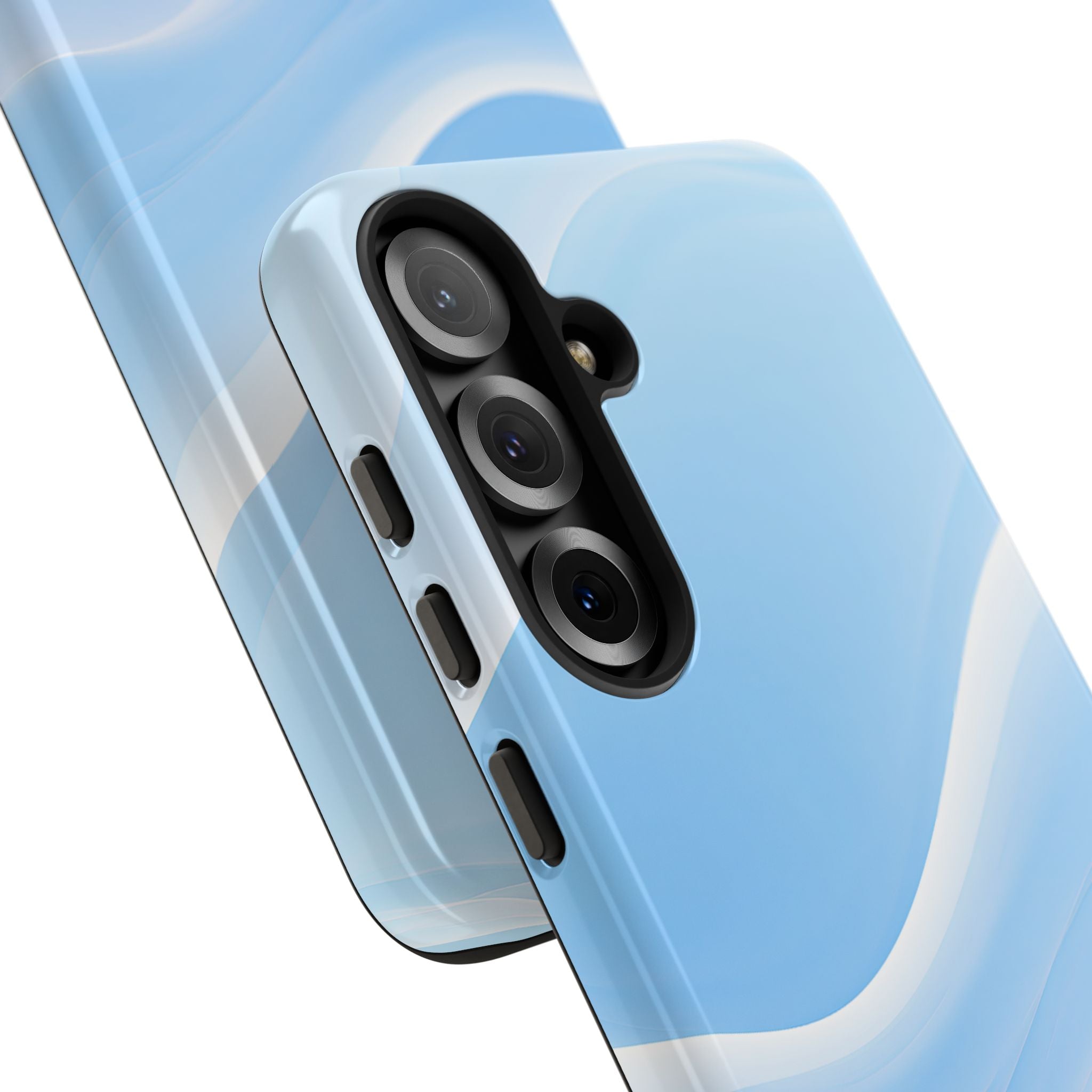 Blue Tough Phone Case for Samsung - Glacial Blue Silk
