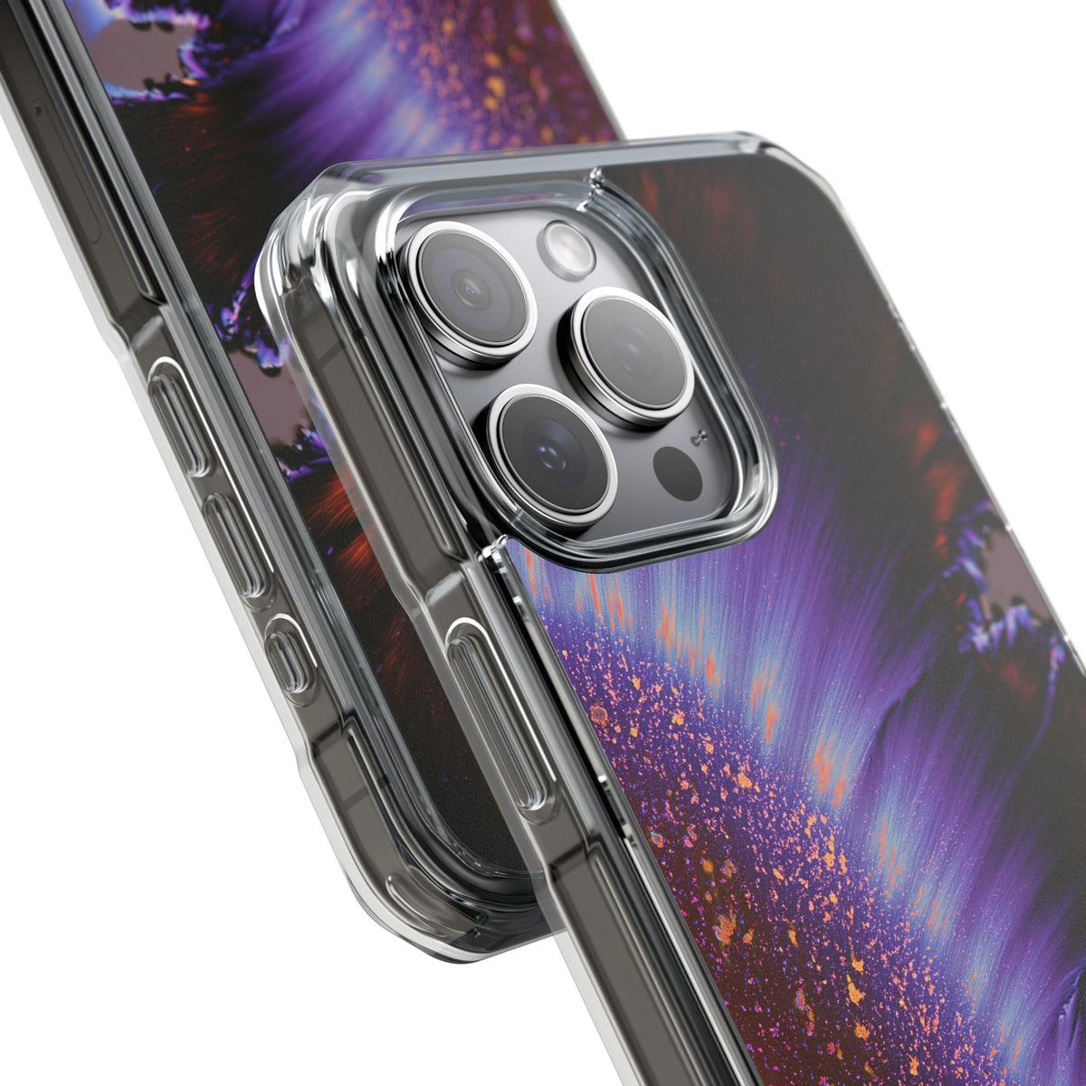 Ethereal Corona · Clear Impact Magnetic Phone Case for iPhone · Purple