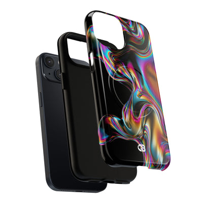 Purple Tough 2.0 Magsafe Phone Case for iPhone - Liquid Neon Chrome
