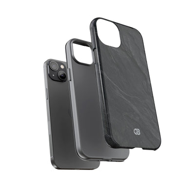 Black Tough Phone Case for iPhone - Midnight Slate Ridge