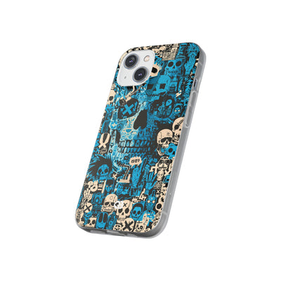 Electric Skull Graffiti · Lite Phone Case for iPhone ·  Blue