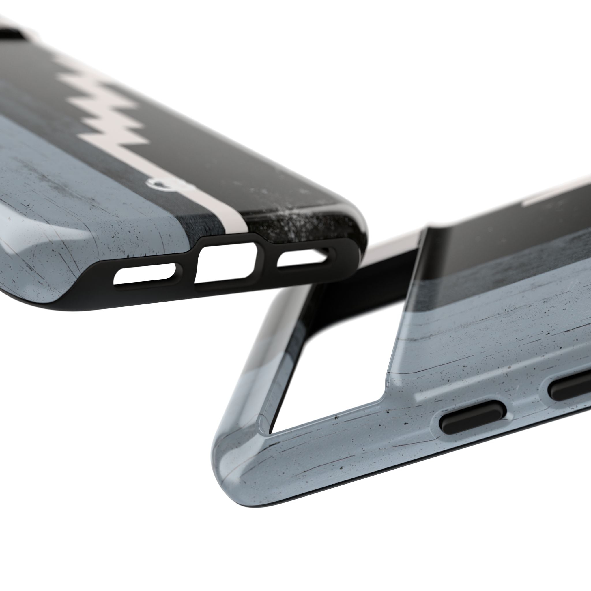 Grey Tough Phone Case for Google Pixel - Industrial Concrete Void