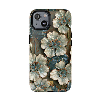 Gilded Blossom Reverie · Tough 2.0 Magnetic Phone Case for iPhone · Teal