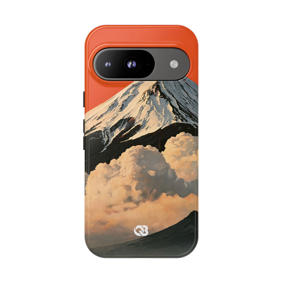 Sacred Peak Fuji · Tough Phone Case for Pixel ·  Orange