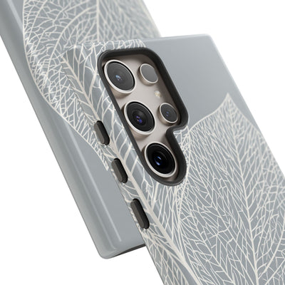 Grey Tough Phone Case for Samsung - Frosted Ash Veins