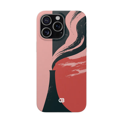 Pink Lite Phone Case for iPhone - Cinder Rose Plume