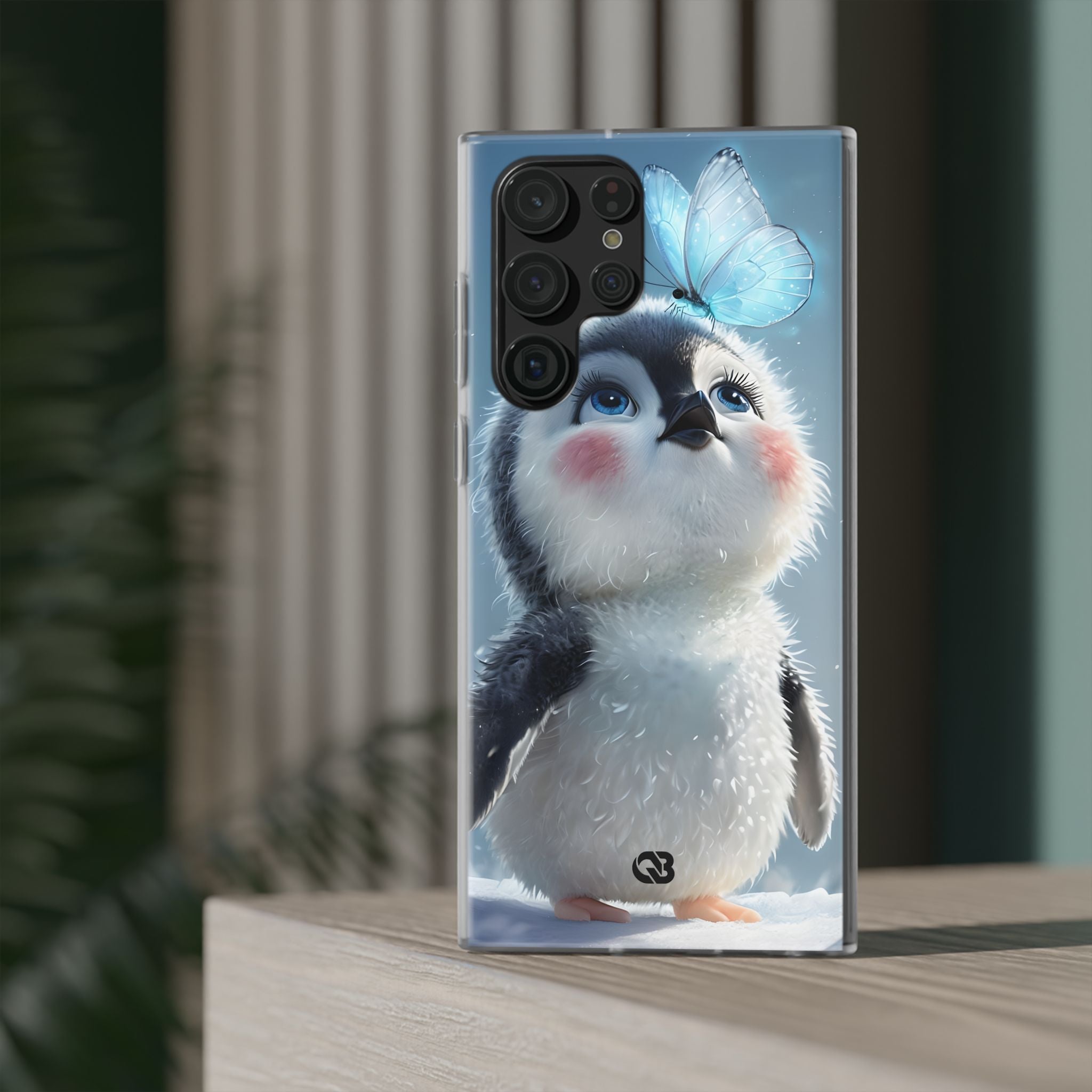 Frosty Penguin Glow · Soft Phone Case for Samsung