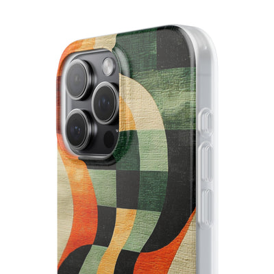 Burnt Orange Curve · Soft Phone Case for iPhone