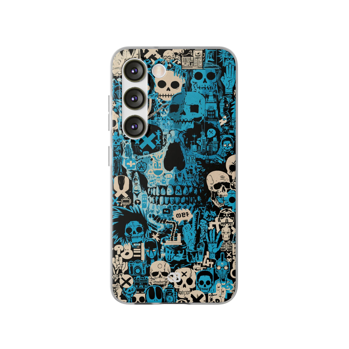 Electric Skull Graffiti · Lite Phone Case for Samsung · Blue