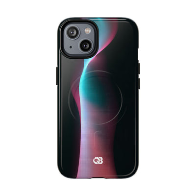 Neon Pixel Flow · Tough 2.0 Magnetic Phone Case for iPhone · Black