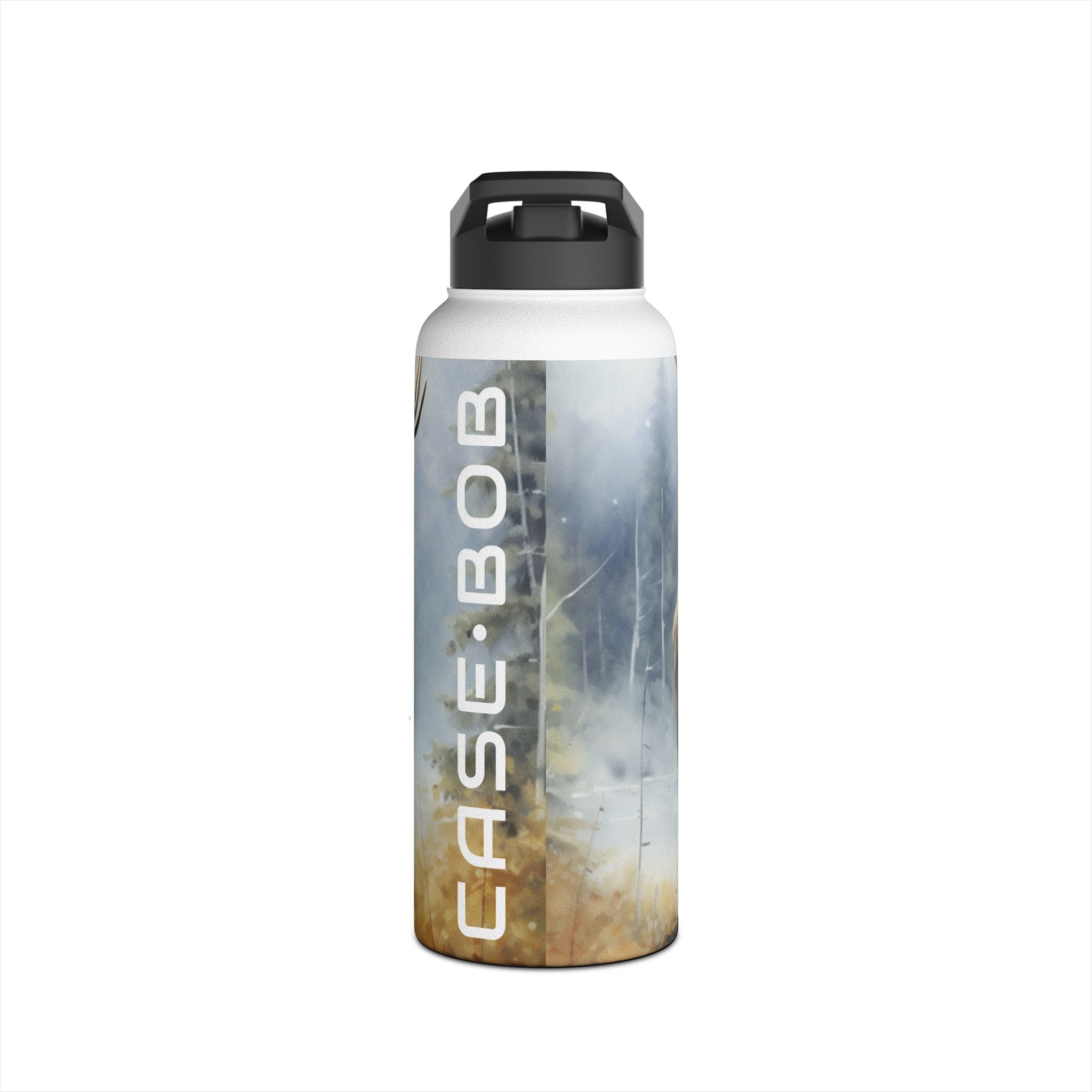 Misty Moose Reflection - Stainless Steel Water Bottle