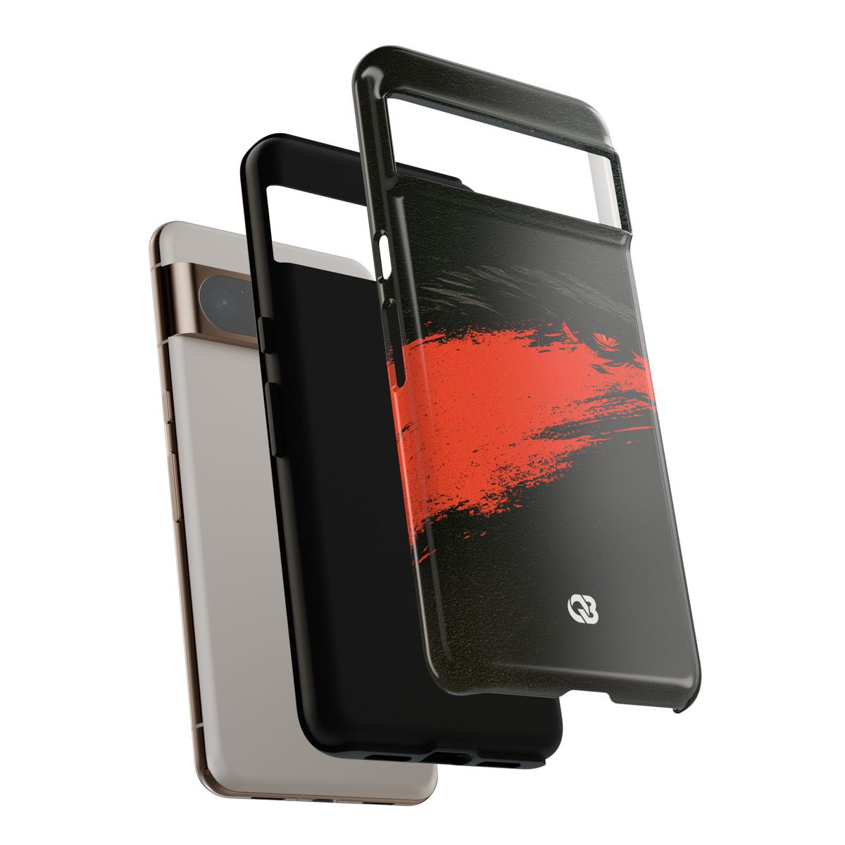 Crimson Raptor Noir · Tough Phone Case for Pixel ·  Black